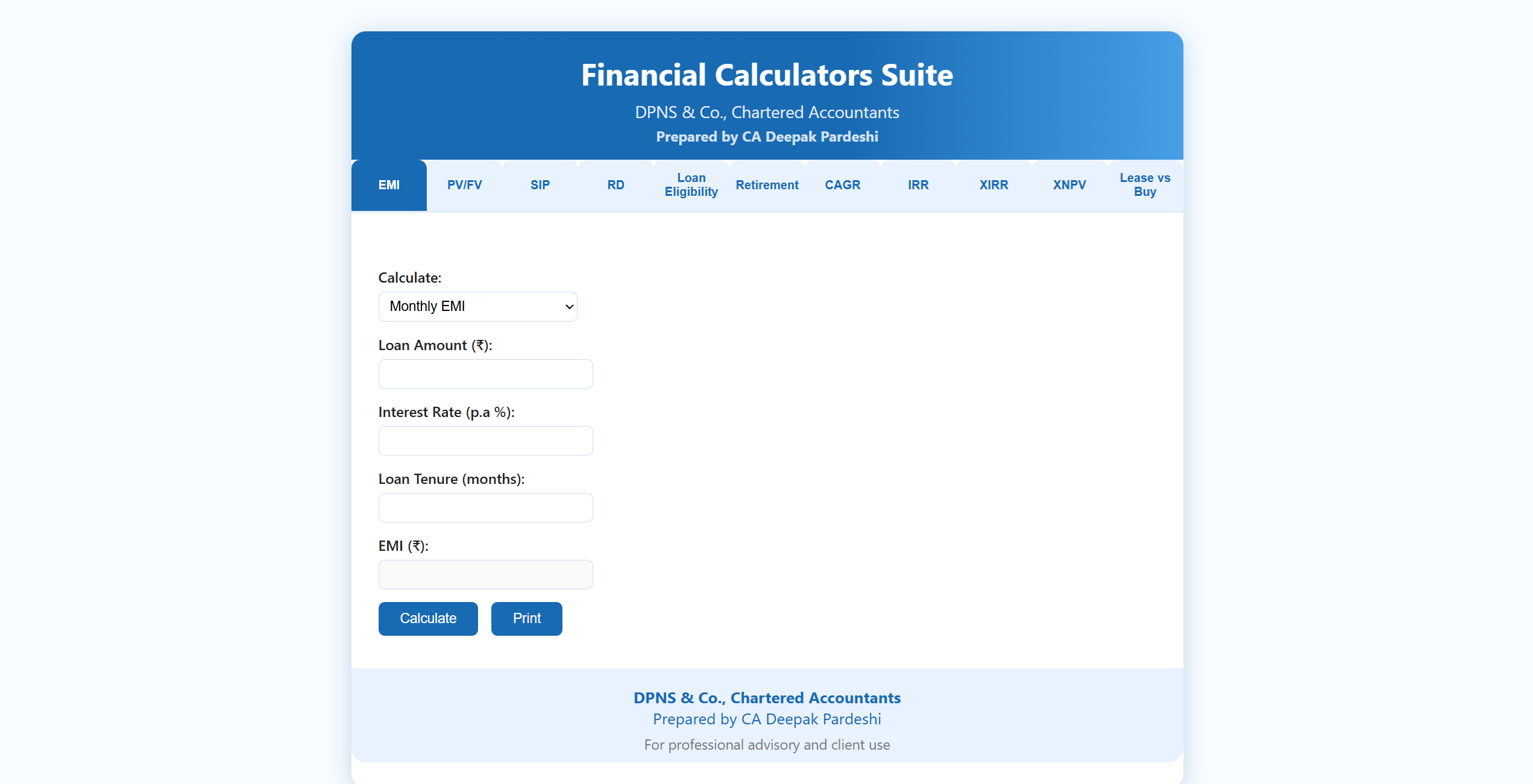 Financial Calculator